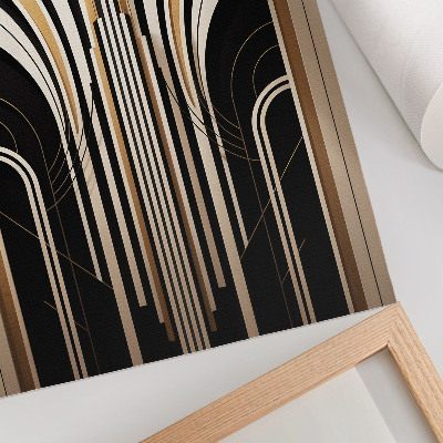 Hållbar väggposter Moderna valv Elegans Art Deco Kontrast