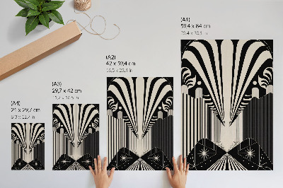 Poster Djärva kontraster mellan geometriska former och modernitet