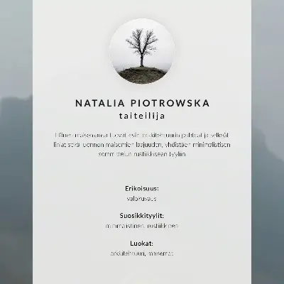 Väggaffisch minimalistisk trästuga vid vattnet
