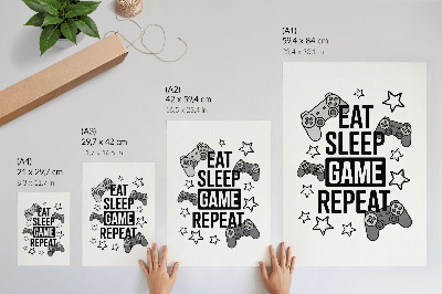 Poster Pads stjärnor inskription modern minimalistisk stil