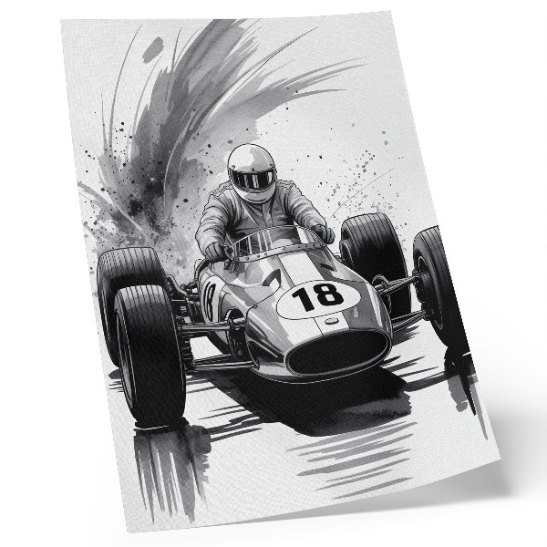Affisch Bildynamik i kontrast till racing