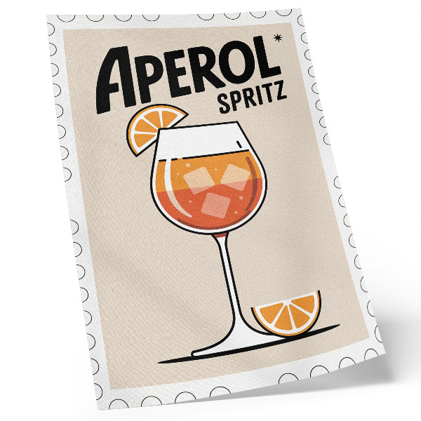 Dekorativ väggaffisch Aperol drink orange bakgrund