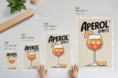 Dekorativ väggaffisch Aperol drink orange bakgrund