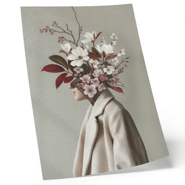 Blombukett väggaffisch dekorativ poster för konstnärlig inspiration