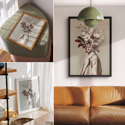 Dekorativ väggaffisch Blombukett inför konstnärlig inspiration