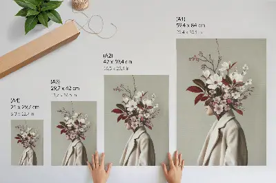 Blombukett väggaffisch dekorativ poster för konstnärlig inspiration