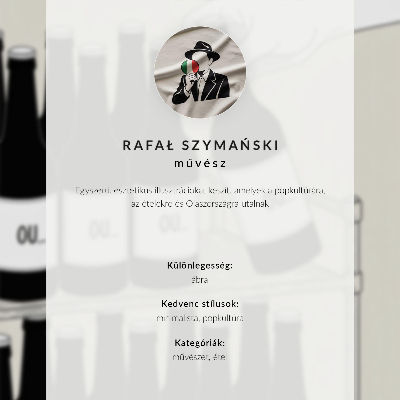 Poster Minimalistiska ansiktskonturer kopp kaffe
