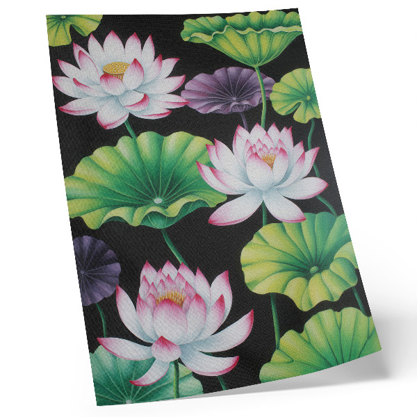 Hållbar väggposter Naturens skönhet, blommor och gröna blad