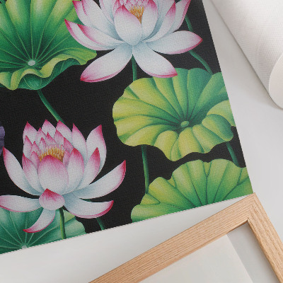 Hållbar väggposter Naturens skönhet, blommor och gröna blad