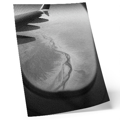 Hållbar väggposter Flygperspektiv minimalistisk stämning natur