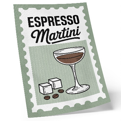 Affisch Espresso martini vintage-stil grafik