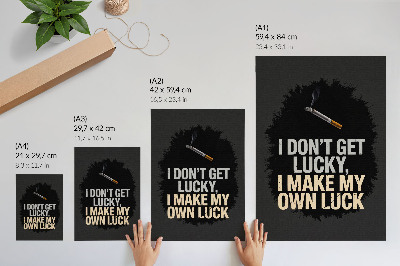 Affisch Motiverande slogan: minimalistisk design
