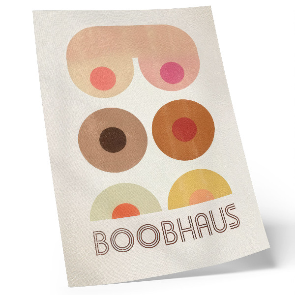 Hållbar väggposter Grafik i Bauhaus-stil