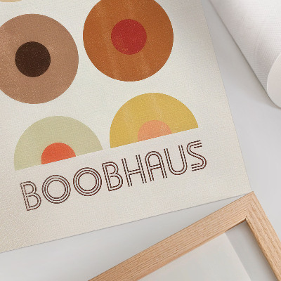 Hållbar väggposter Grafik i Bauhaus-stil