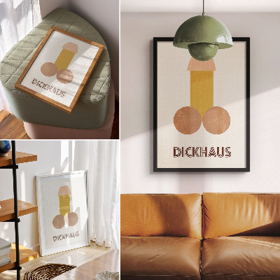 Dekorativ väggaffisch Dickhaus Bauhaus-stilgrafik