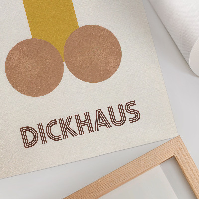 Dekorativ väggaffisch Dickhaus Bauhaus-stilgrafik