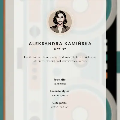 Affisch geometrisk kaffekanna och mugg i livfulla och optimistiska färger
