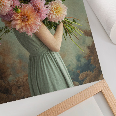 Poster Pastellblommor natur boho elegans harmoni