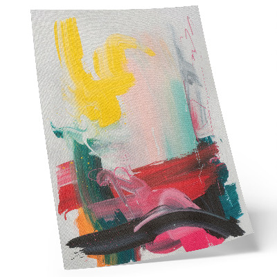 Hållbar väggposter Dynamiska färger fulla av känslor och rörelse