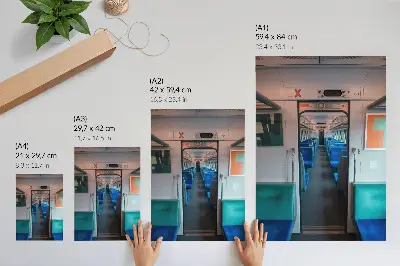 Väggaffisch med modern geometrisk design i harmoni
