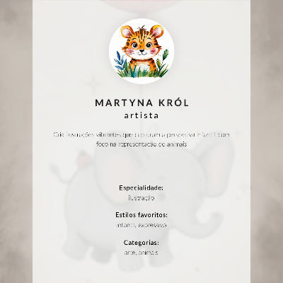 Poster Tiger i grafisk stil med intensiva färger