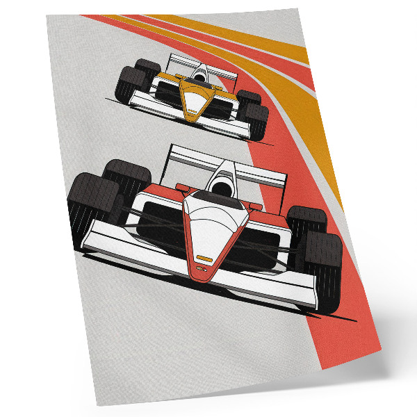 Poster Dynamisk modernitet på racerbilar