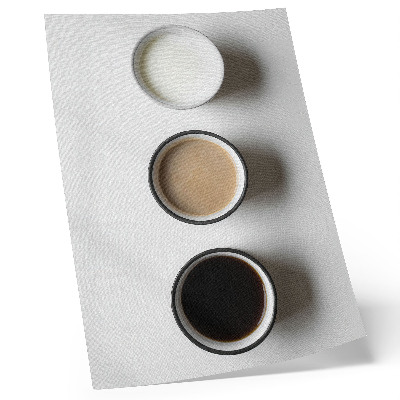 Dekorativ väggaffisch Tre olika drinkar minimalistiskt arrangemang