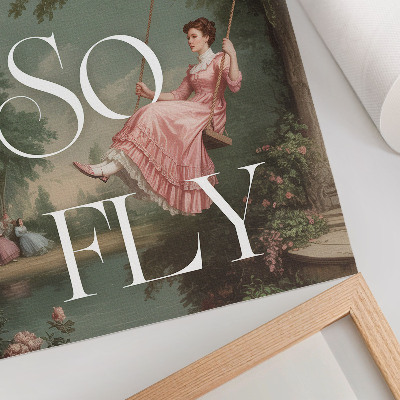 Poster Retrostil, natur och elegans