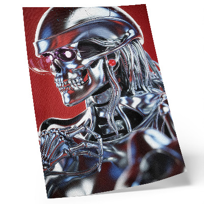Hållbar väggposter Futuristiskt karaktärsmotiv svart rött