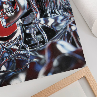 Hållbar väggposter Futuristiskt karaktärsmotiv svart rött