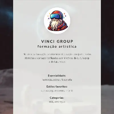 Poster futuristisk figur med glänsande element och intensiva färger