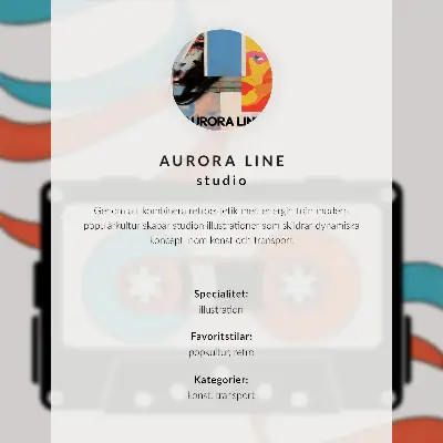 Hållbar väggposter med futuristiska element, intensiva färger och dynamik