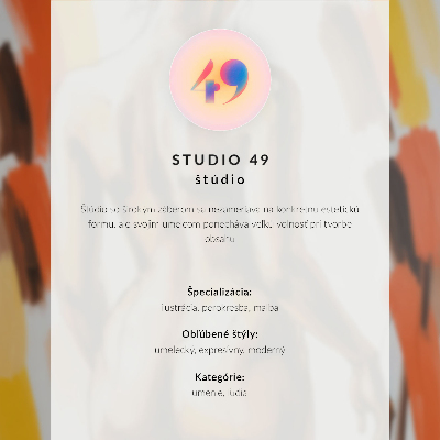 Poster Modernt ansikte i en mask glaserad ansikte röd.