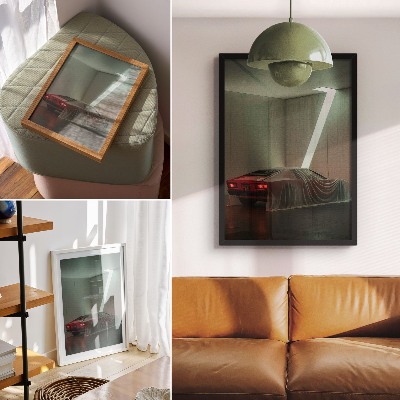 Dekorativ väggaffisch Klassisk bilbelysning minimalism elegans