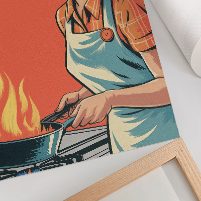 Hållbar väggposter Popkonststil, färgglada accenter, dynamisk komposition