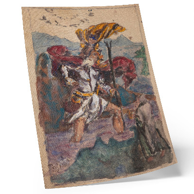 Affisch Studie efter Dürer: Sankt Kristoffer II av Albrecht Dürer