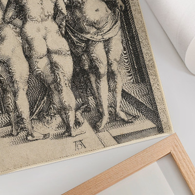 Dekorativ väggaffisch Fyra nakna kvinnor av Albrecht Dürer