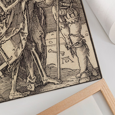 Affisch Döden och Lansquenet (1510) av Albrecht Dürer