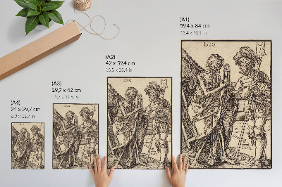 Affisch Döden och Lansquenet (1510) av Albrecht Dürer