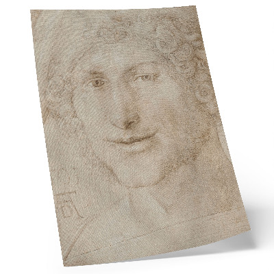 Hållbar väggposter En ung mans huvud (1503) av Albrecht Dürer