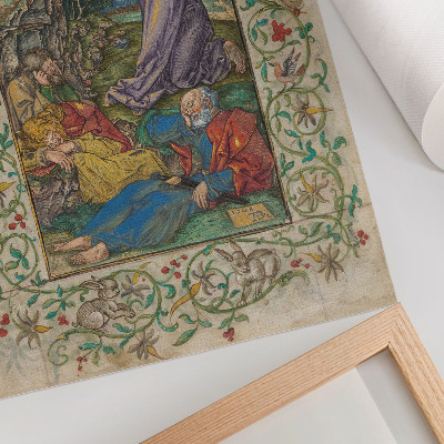 Dekorativ väggaffisch Kristus på Olivberget (1508 och 1580-talet) av Albrecht Dürer och Georg Mack den äldre