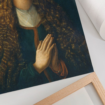 Affisch Porträtt av en ung kvinna med löst hår, 1497, av Albrecht Dürer