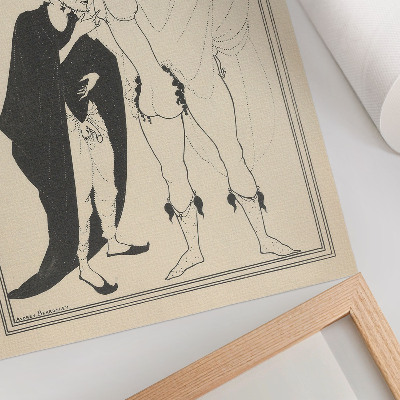 Hållbar väggposter Heroldens granskning baserad på Aristofanes Lysistrata, Aubrey Beardsley
