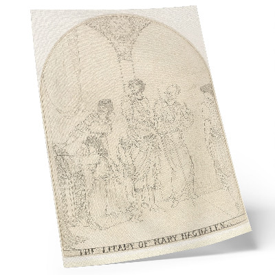 Dekorativ väggaffisch Litania av Maria Magdalena av Aubrey Vincent Beardsley