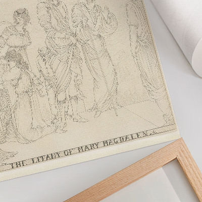 Dekorativ väggaffisch Litania av Maria Magdalena av Aubrey Vincent Beardsley