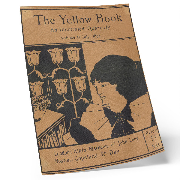 Affisch Omslag till The Yellow Book, en illustrerad kvartalsutgåva, volym II, juli 1894, Aubrey Beardsley