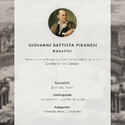Dekorativ väggaffisch med motivet Runda tornet från 1780-talet av Giovanni Battista Piranesi