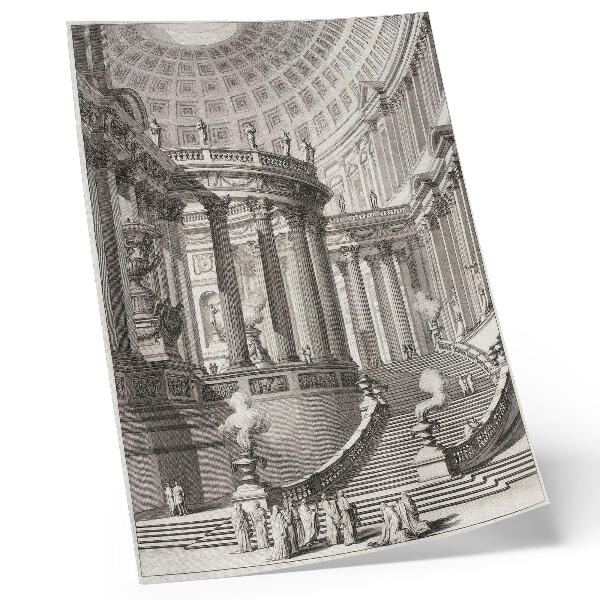 Poster Forntida tempel – Giovanni Battista Piranesi