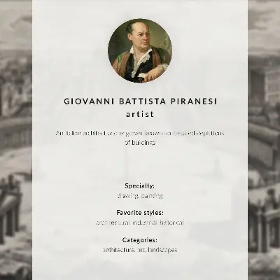 Poster med motiv av Forntida tempel av Giovanni Battista Piranesi