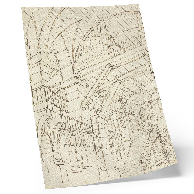 Hållbar väggposter Arkitektstudier, null av Giovanni Battista Piranesi